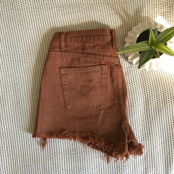 Missguided Distressed Shorts Rust 6 - Picture 2 of 8